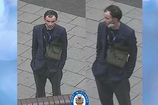 Walsall Police released this image of a man they are trying to identify, after they responded to reports of a man waving a gun inside St Paul’s Church in Darwall Street