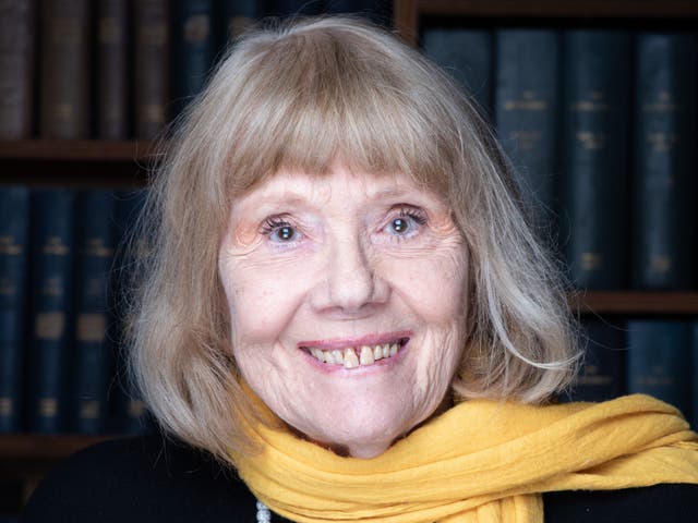 Dame Diana Rigg at the Oxford Union in February 2019
