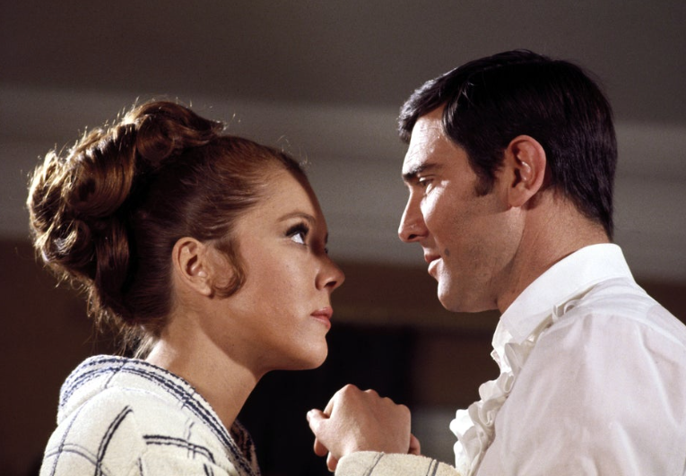Diana Rigg and George Lazenby in ‘On Her Majesty’s Secret Service’