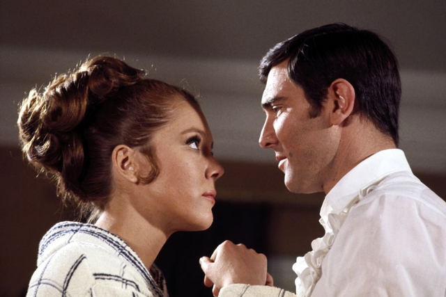 Diana Rigg and George Lazenby in 'On Her Majesty's Secret Service'