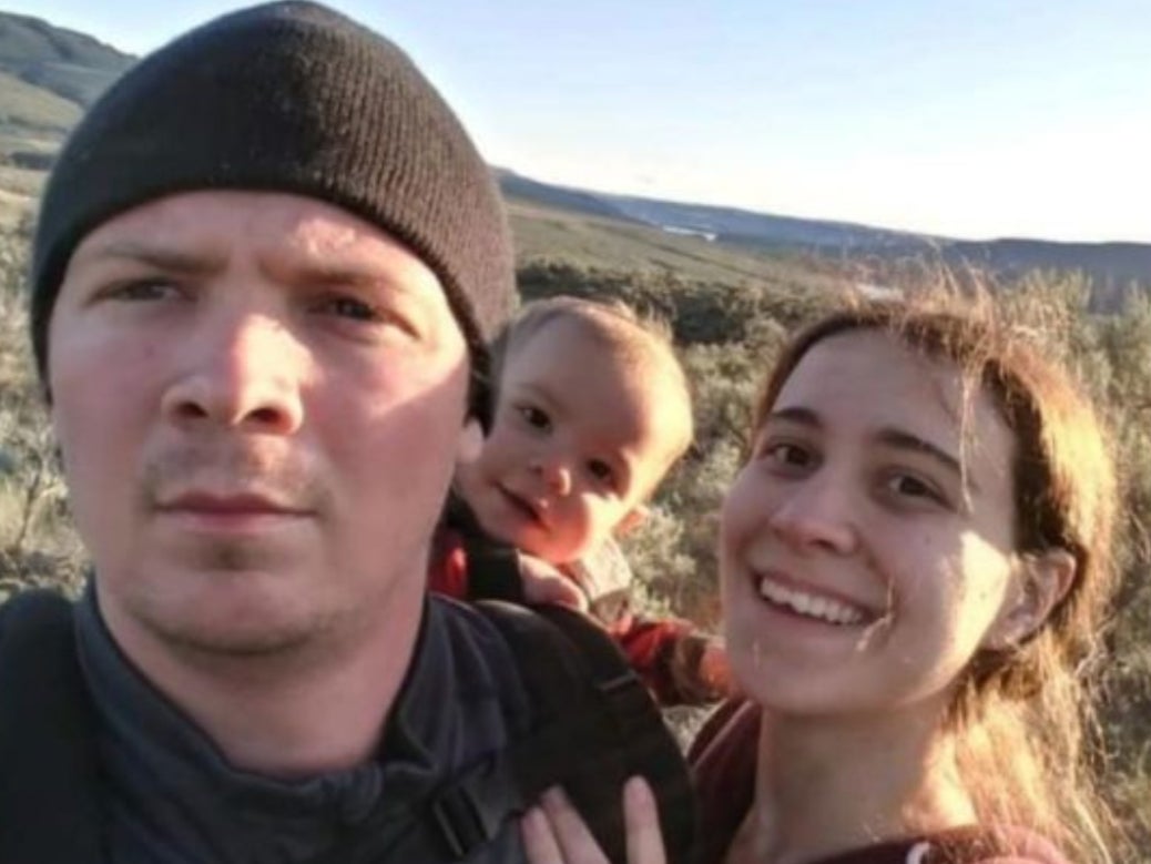 Jake Hyland, his pregnant wife Jamie, and their toddler son Uriel were trapped by a wildfire in Washington state on Sunday