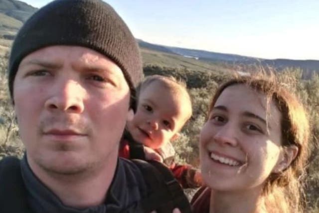 Jake Hyland, his pregnant wife Jamie, and their toddler son Uriel were trapped by a wildfire in Washington state on Sunday