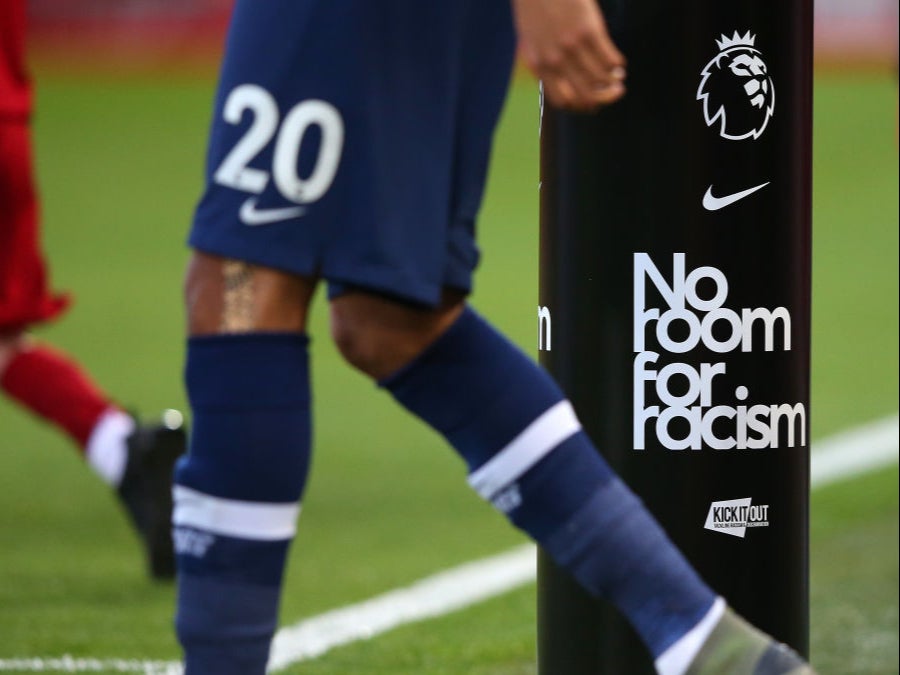 The No Room For Racism logo is shown