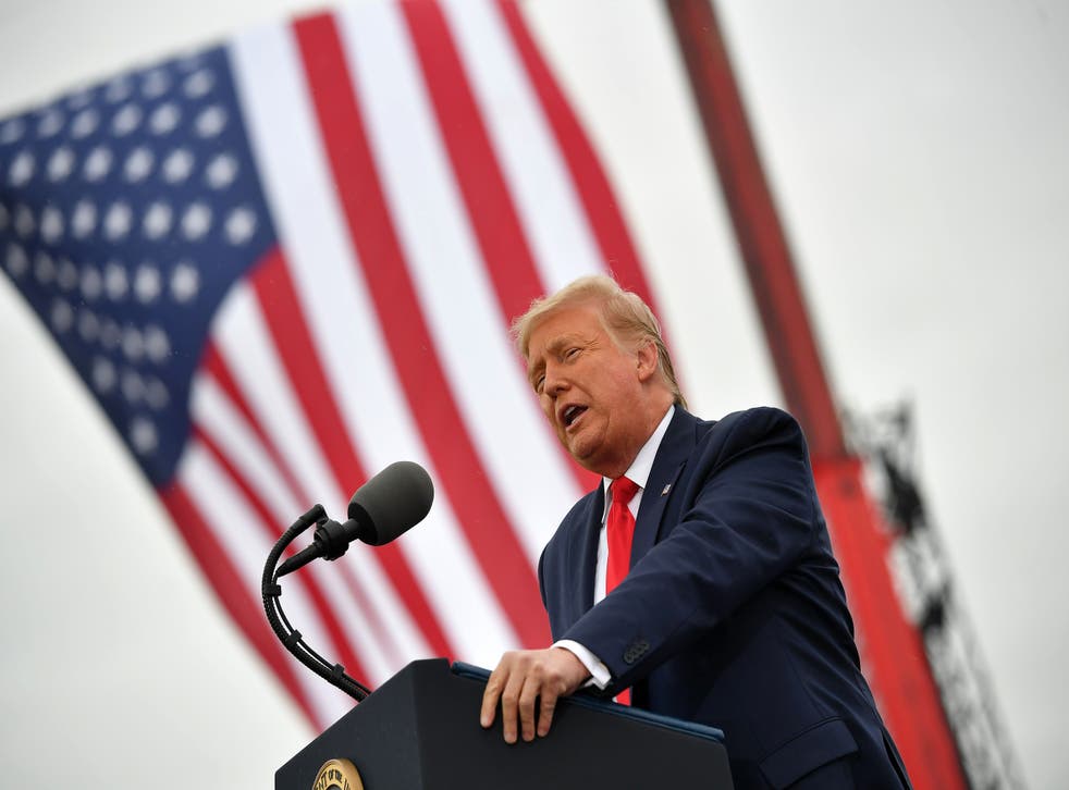 Donald Trump told a rally crowd in Michigan that Antifa members will become their neighbors if Joe Biden defeats him in November. 