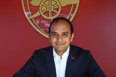 Racist abuse towards players is football’s ‘biggest problem’, says Arsenal chief Vinai Venkatesham