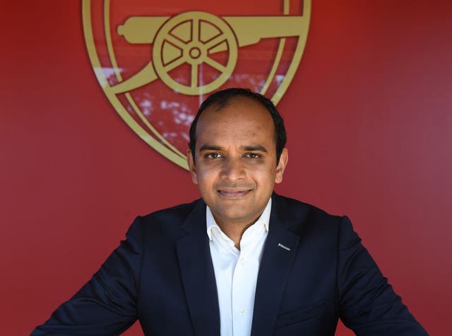 <p>Arsenal chief executive Vinai Venkatesham</p>