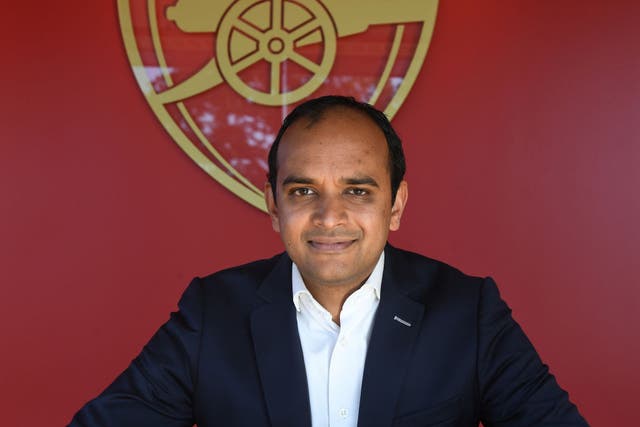 <p>Arsenal chief executive Vinai Venkatesham</p>