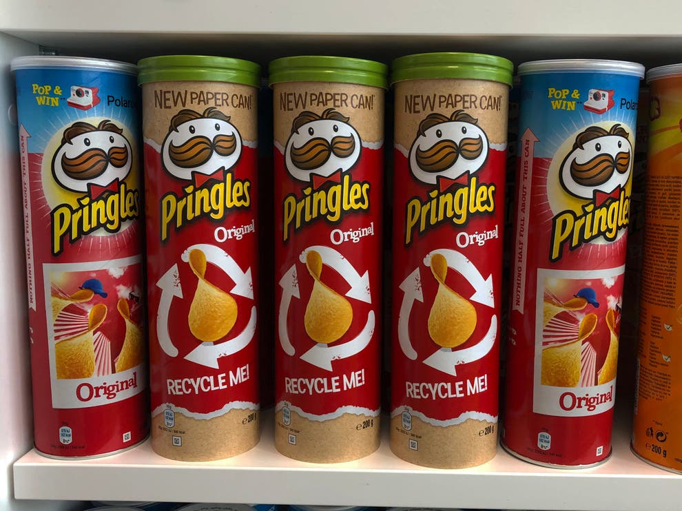 Pringles trials new recyclable paper tube in partnership with Tesco