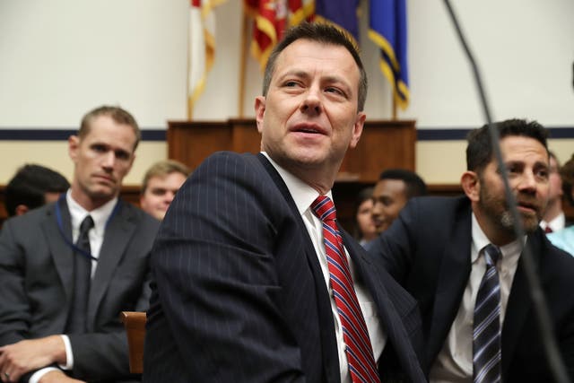 <p>Former FBI agent Peter Strzok is suing the Department of Justice to regain his old job  </p>