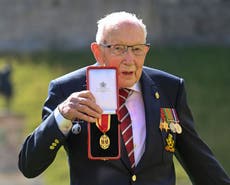 Captain Sir Tom Moore was caught speeding aged 98
