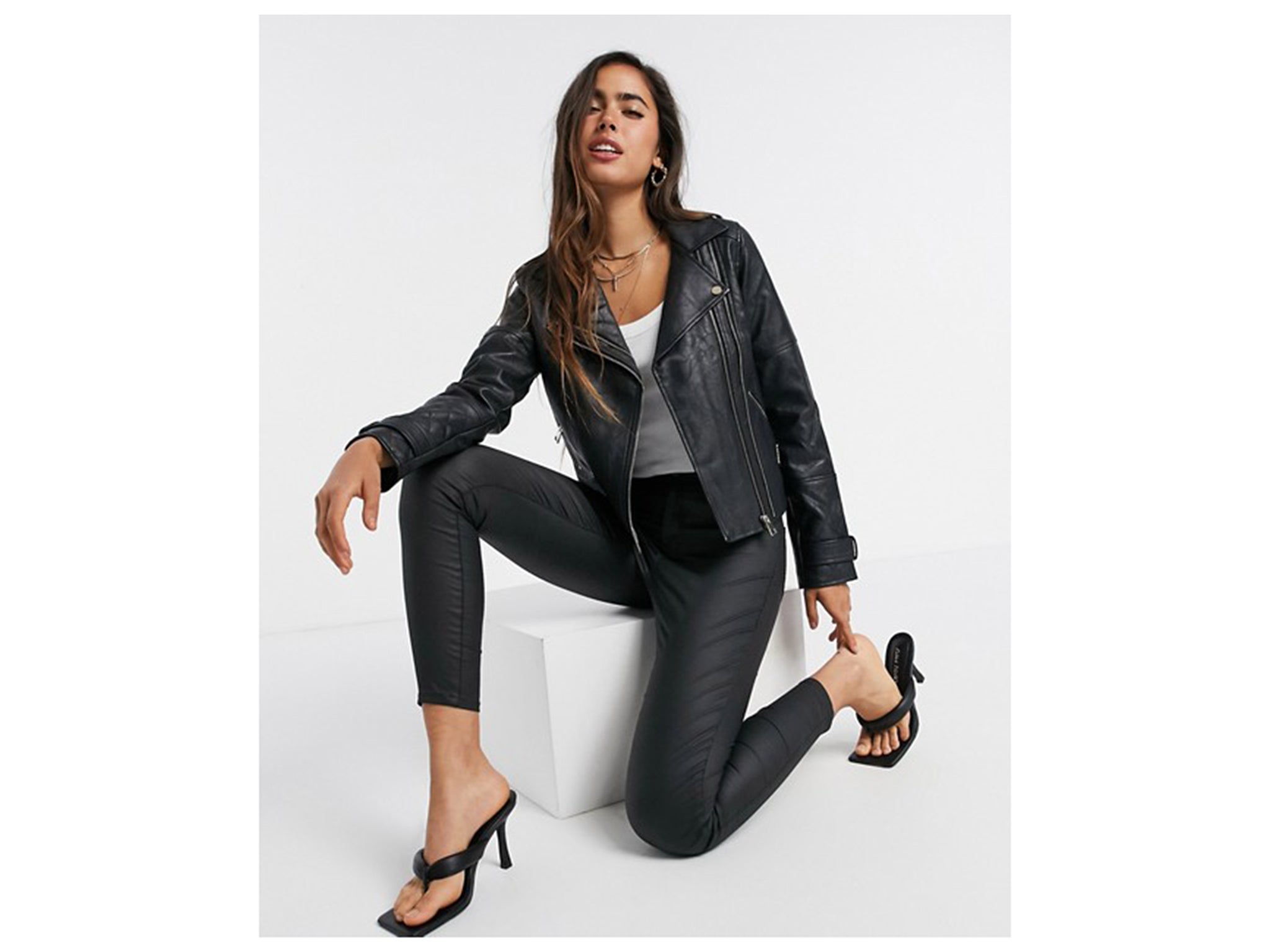 river island children's leather jacket
