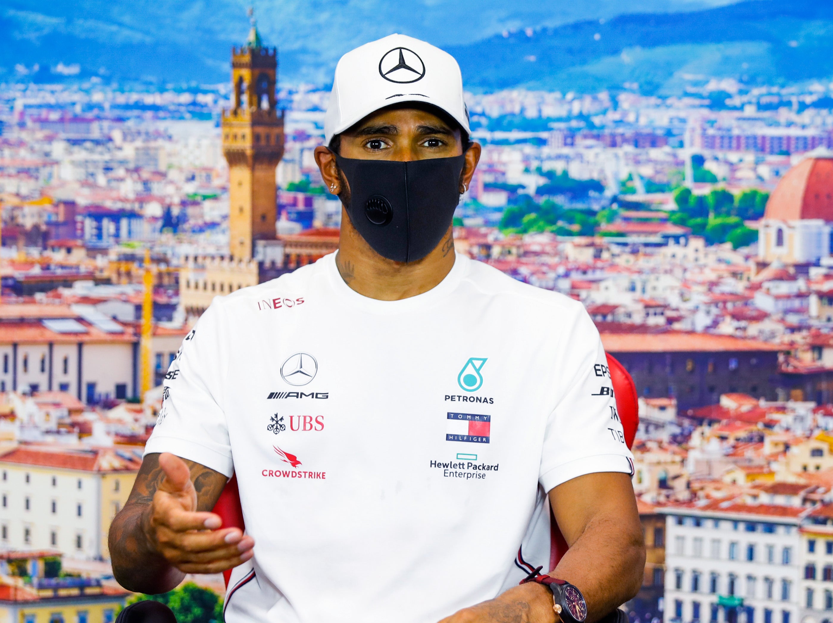 Lewis Hamilton emerged victorious at Mugello but was far from all smiles