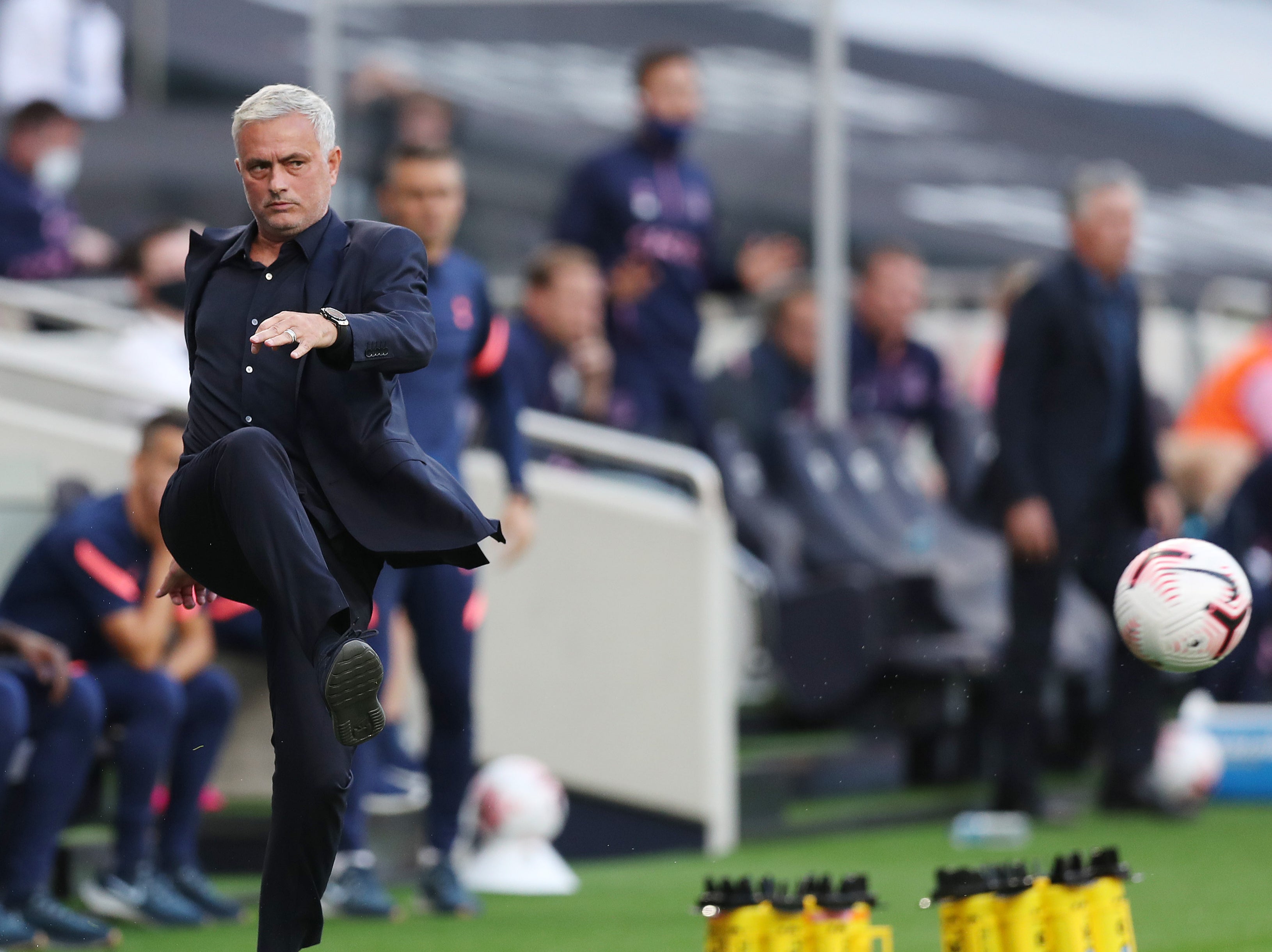 Jose Mourinho during Tottenham's defeat by Everton