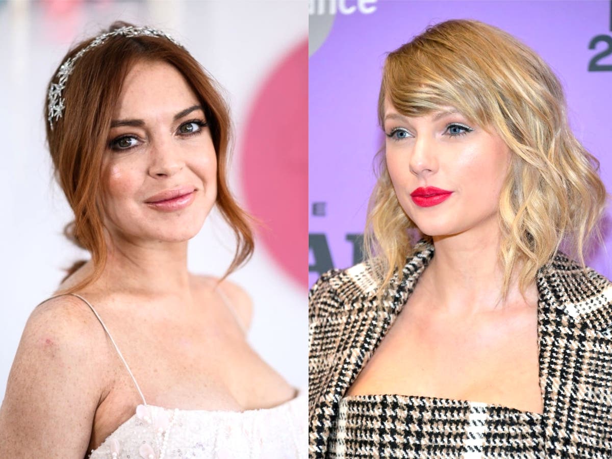 Taylor Swift Porn Cum - Lindsay Lohan's cryptic Taylor Swift tweet leaves fans baffled | The  Independent