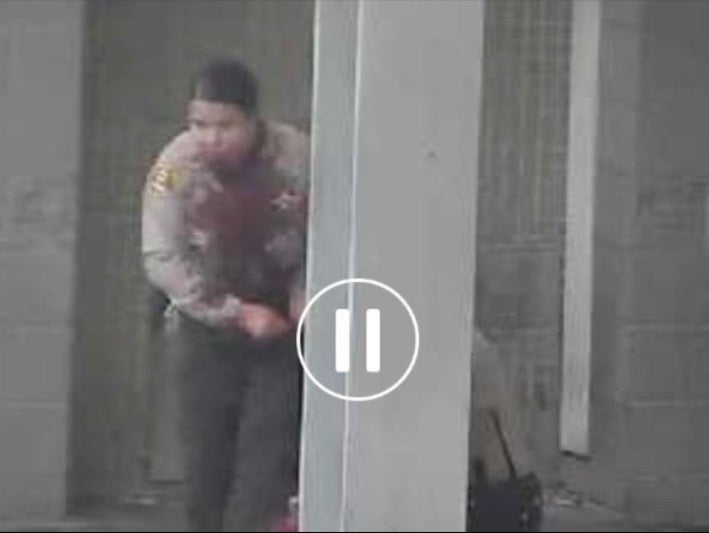 Family of shot Compton officer share graphic image of moment she was ambushed