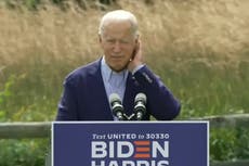 'Speaking of the environment': Joe Biden forced to swat bug in middle of climate change speech