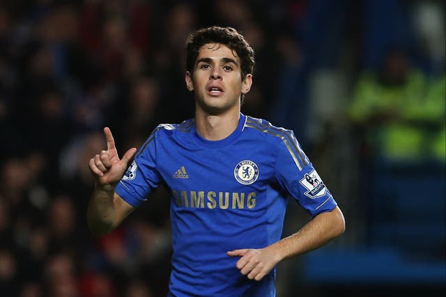 Oscar during his time at Chelsea