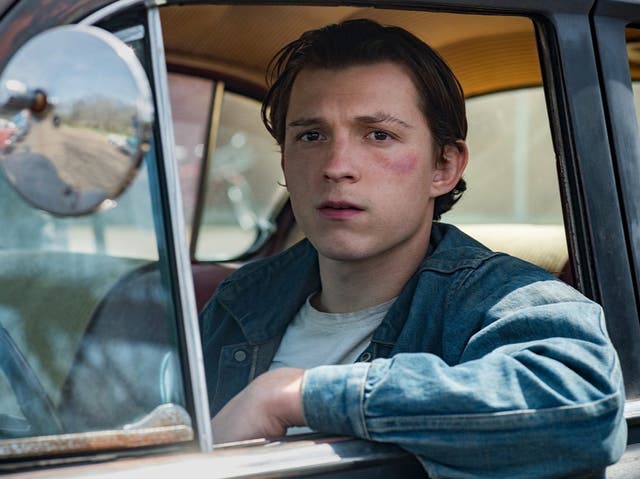 Tom Holland works to shed his trademark earnestness in Netflix’s unsettling ‘The Devil All the Time’