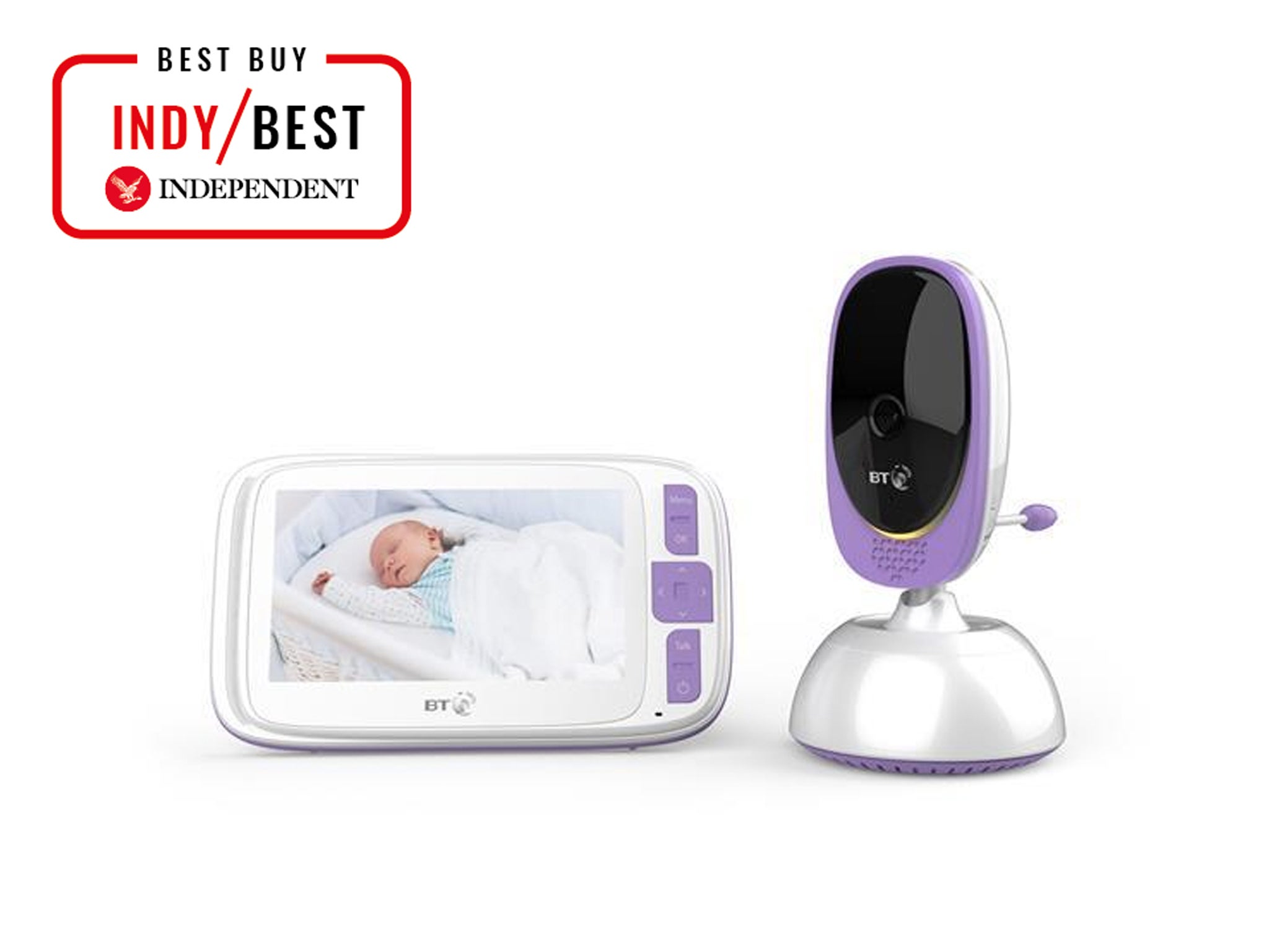 Baby BT Digital Monitor and Pacifier with Lightshow and Lullabies White/ Purple 