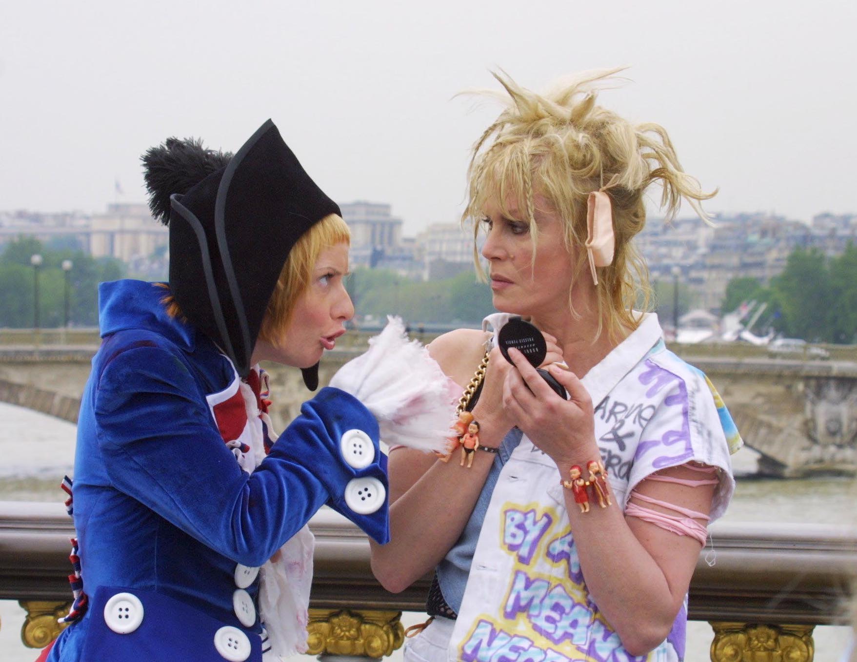 Jane Horrocks and Jennifer Saunders in Absolutely Fabulous, 2001