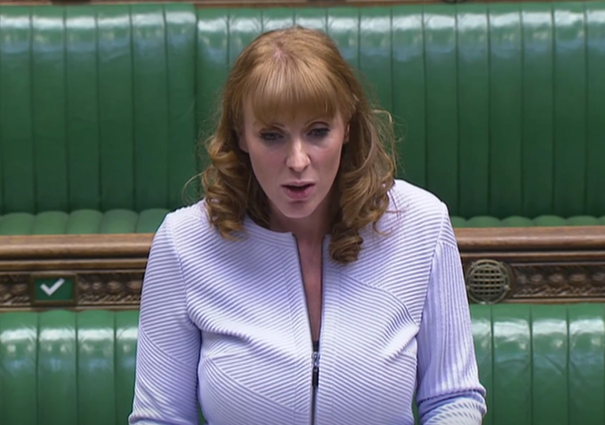 Angela Rayner stands in for Keir Starmer at PMQs