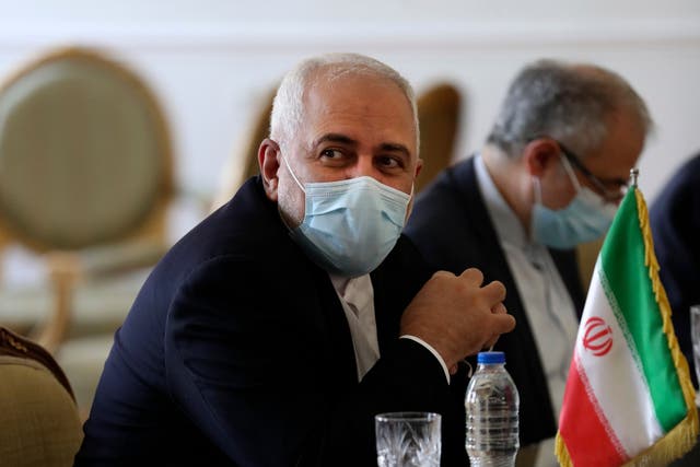 The Iranian foreign minister, Mohammad Javad Zarif 