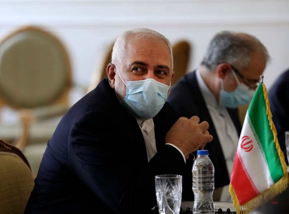 The Iranian foreign minister, Mohammad Javad Zarif 