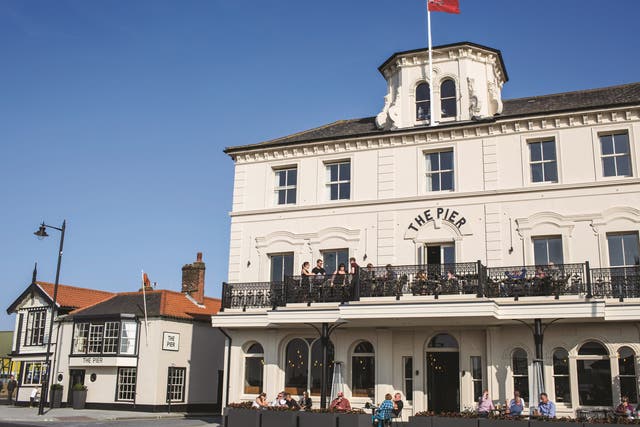 The boutique Pier hotel at Harwich