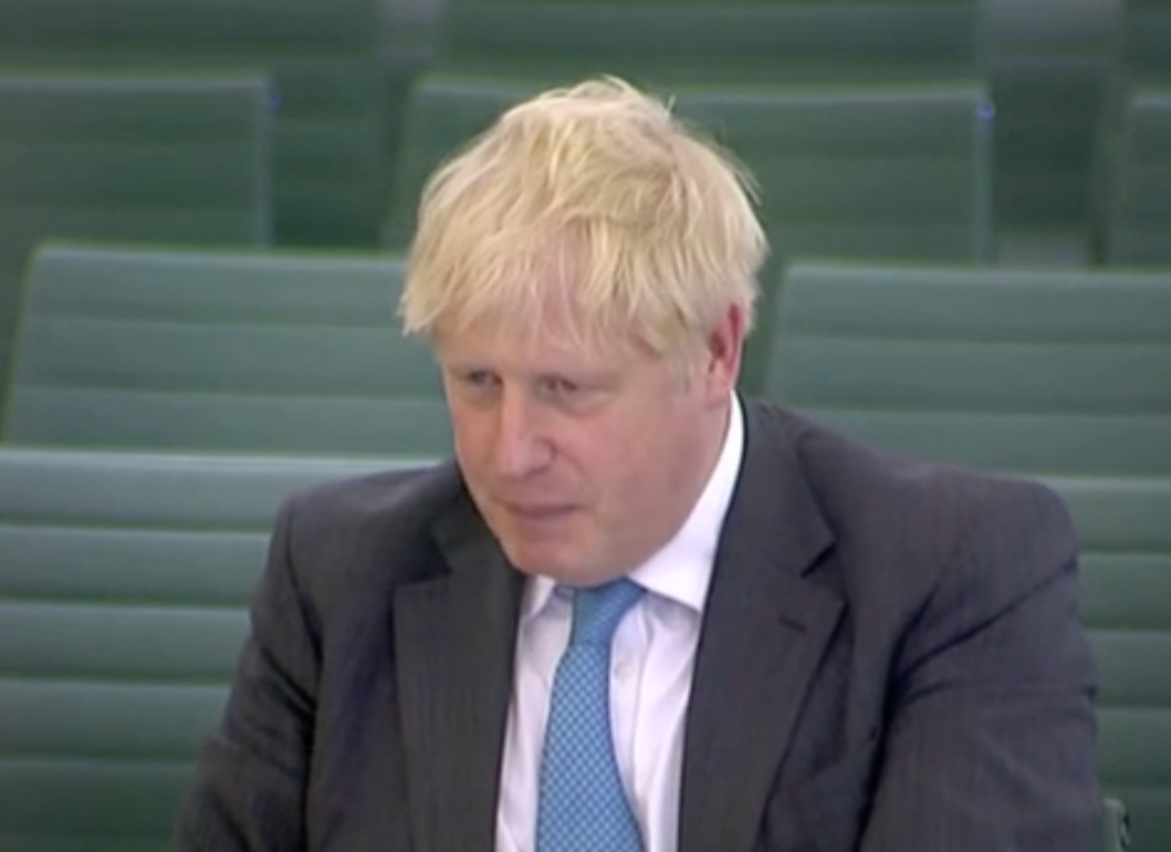 Boris Johnson at the liaison committee