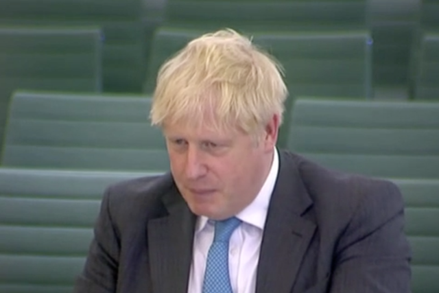 Boris Johnson at the liaison committee