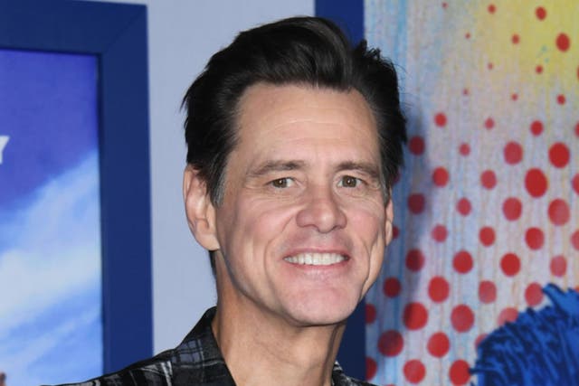 Jim Carrey at a screening of 'Sonic the Hedgehog' on 12 February 2020 in Westwood, California
