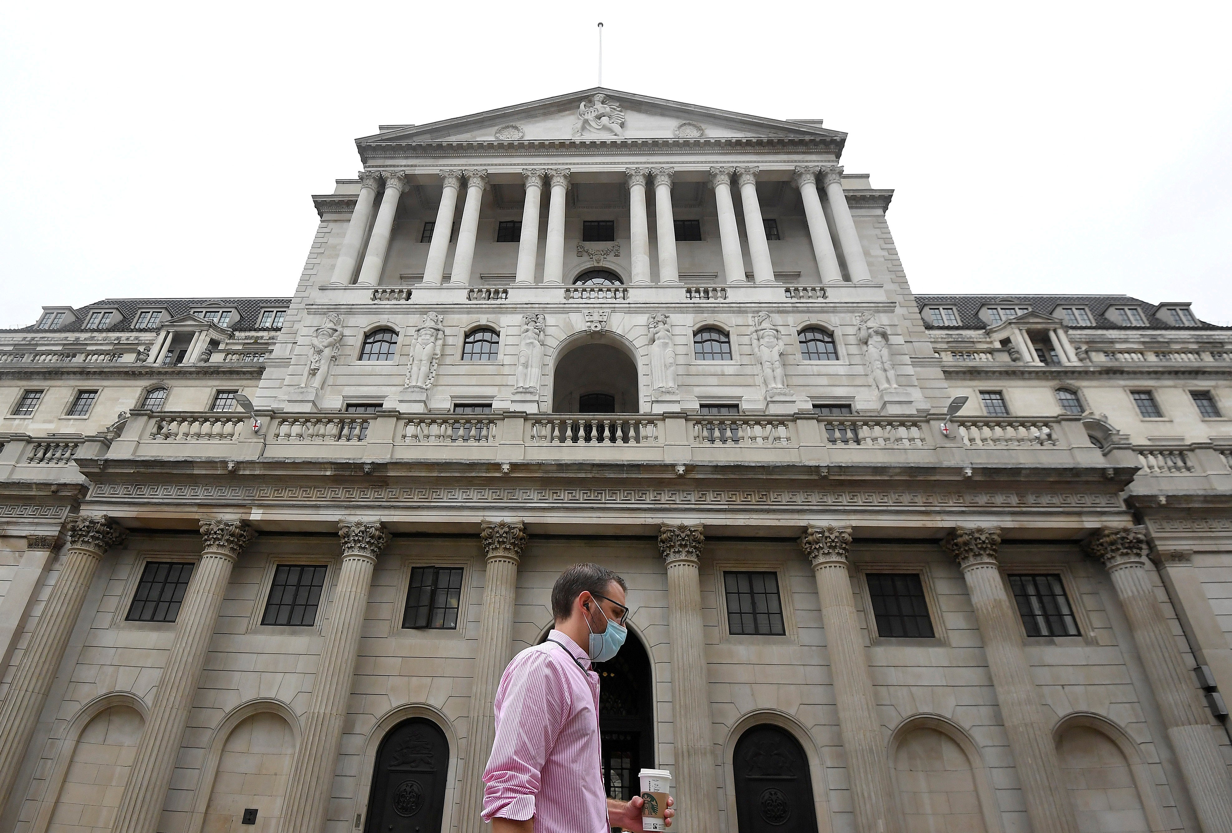 The Bank of England said economic data was indicating a stronger-than-expected recovery in recent weeks