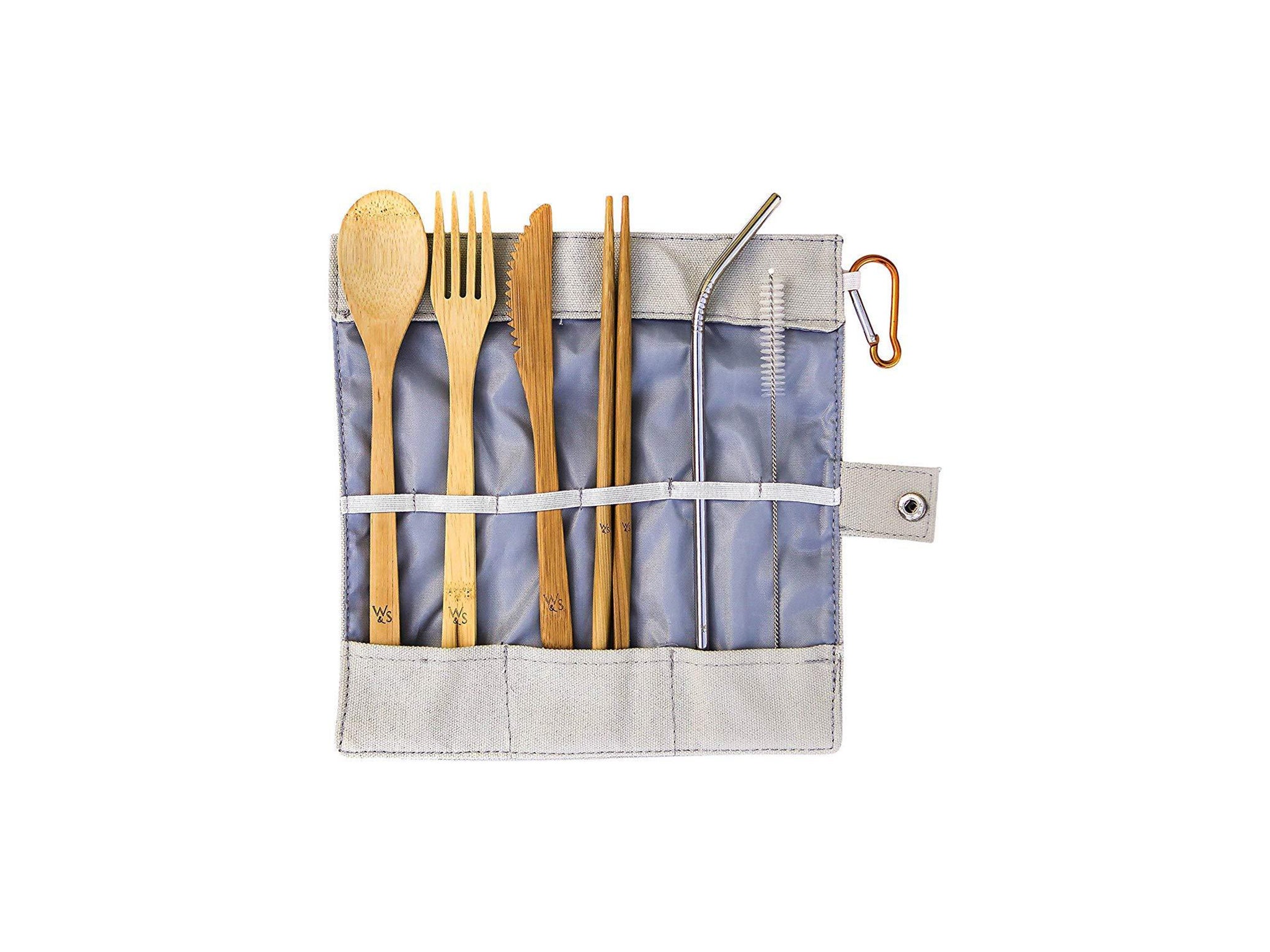 Make your eating habits more eco-friendly too with a portable cutlery set