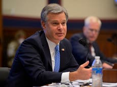 FBI director says no evidence of mail-in voter fraud, countering Trump’s repeated false claims 