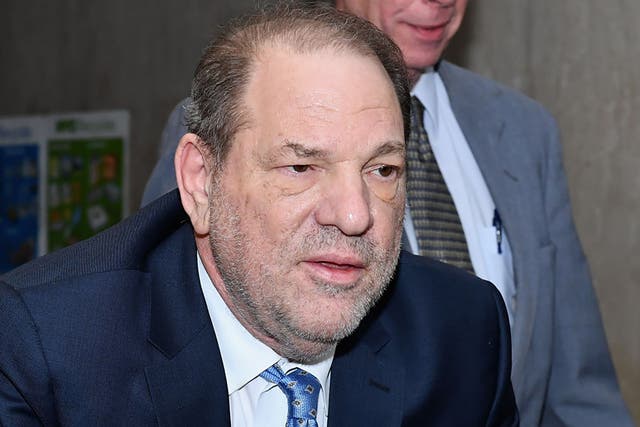 Harvey Weinstein arriving at Manhattan Criminal Court in February 2020