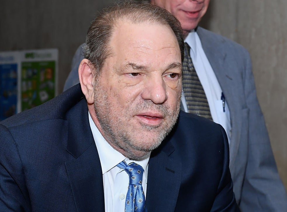 Harvey Weinstein arriving at Manhattan Criminal Court in February 2020