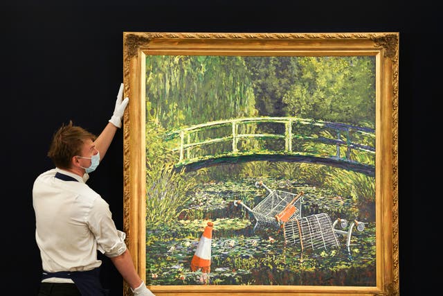 Banksy's 'Show Me the Monet' is about to go on auction for up to £5m
