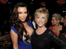 Jane Fonda once complimented Kim Kardashian on her 'amazing behind'