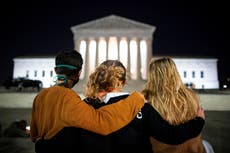 Ruth Bader Ginsburg death: Crowds gather outside US Supreme Court to pay their respects 