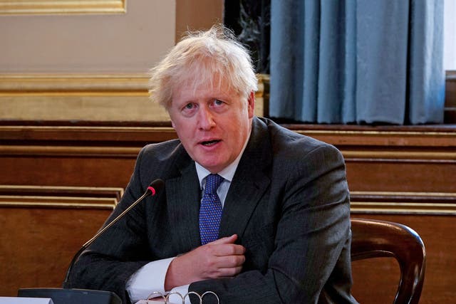 Boris Johnson speaks at cabinet meeting