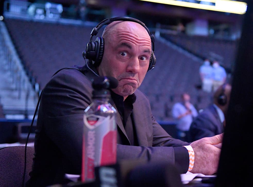 Joe Rogan announcing during UFC 249 at VyStar Veterans Memorial Arena on 9 May, 2020