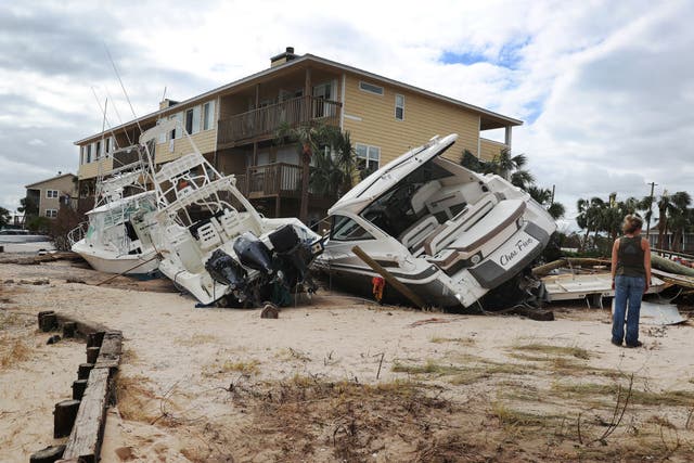 Imagen de los daños que dejó Sally a su paso por Pensacola, Florida.