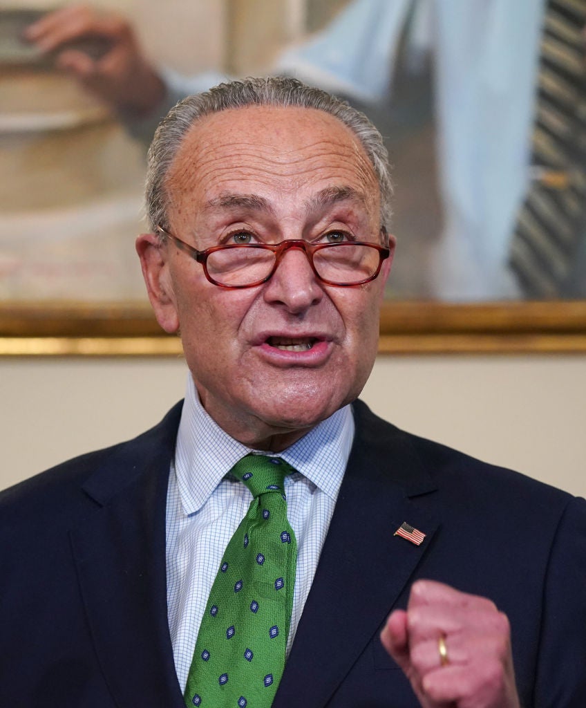Chuck Schumer, líder de la minoría del Senado Chuck Schumer
