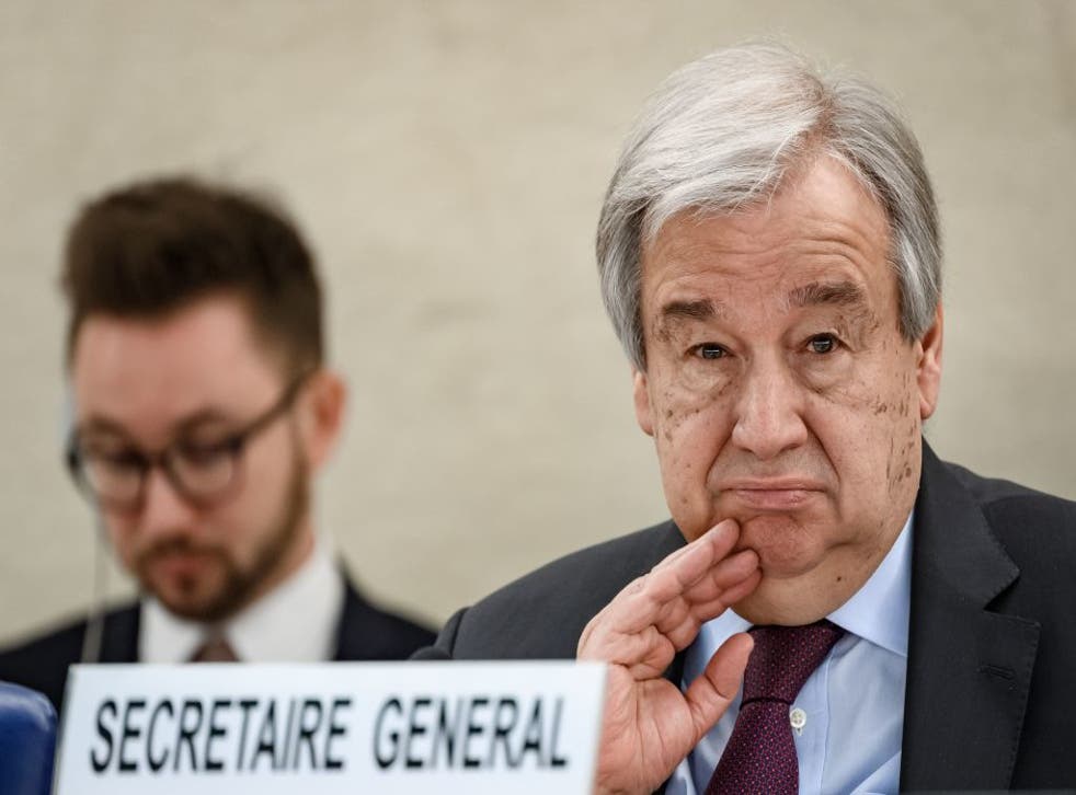 Antonio Guterres, Secretario General de la ONU.