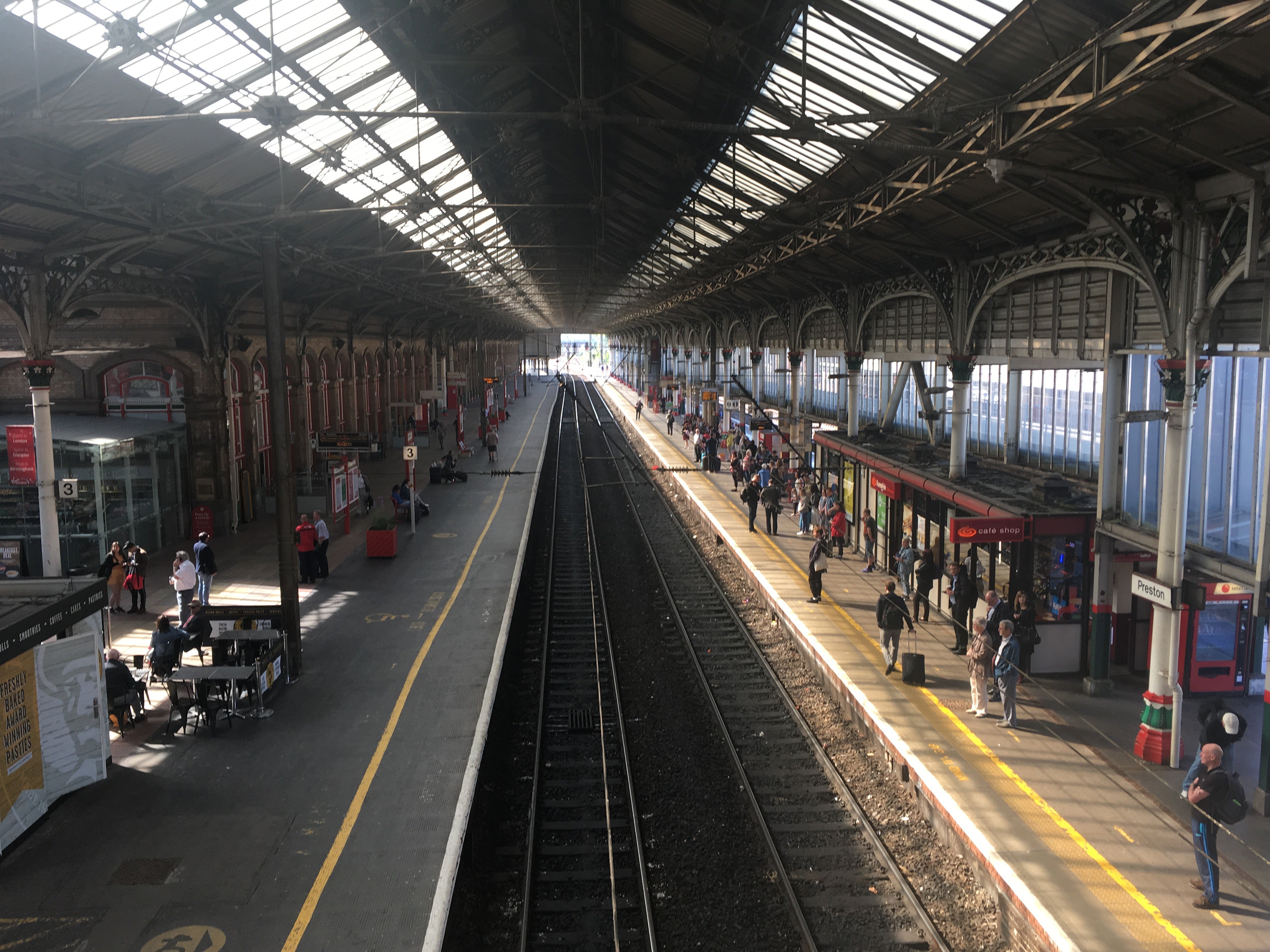 Waiting game: Crewe station in Cheshire