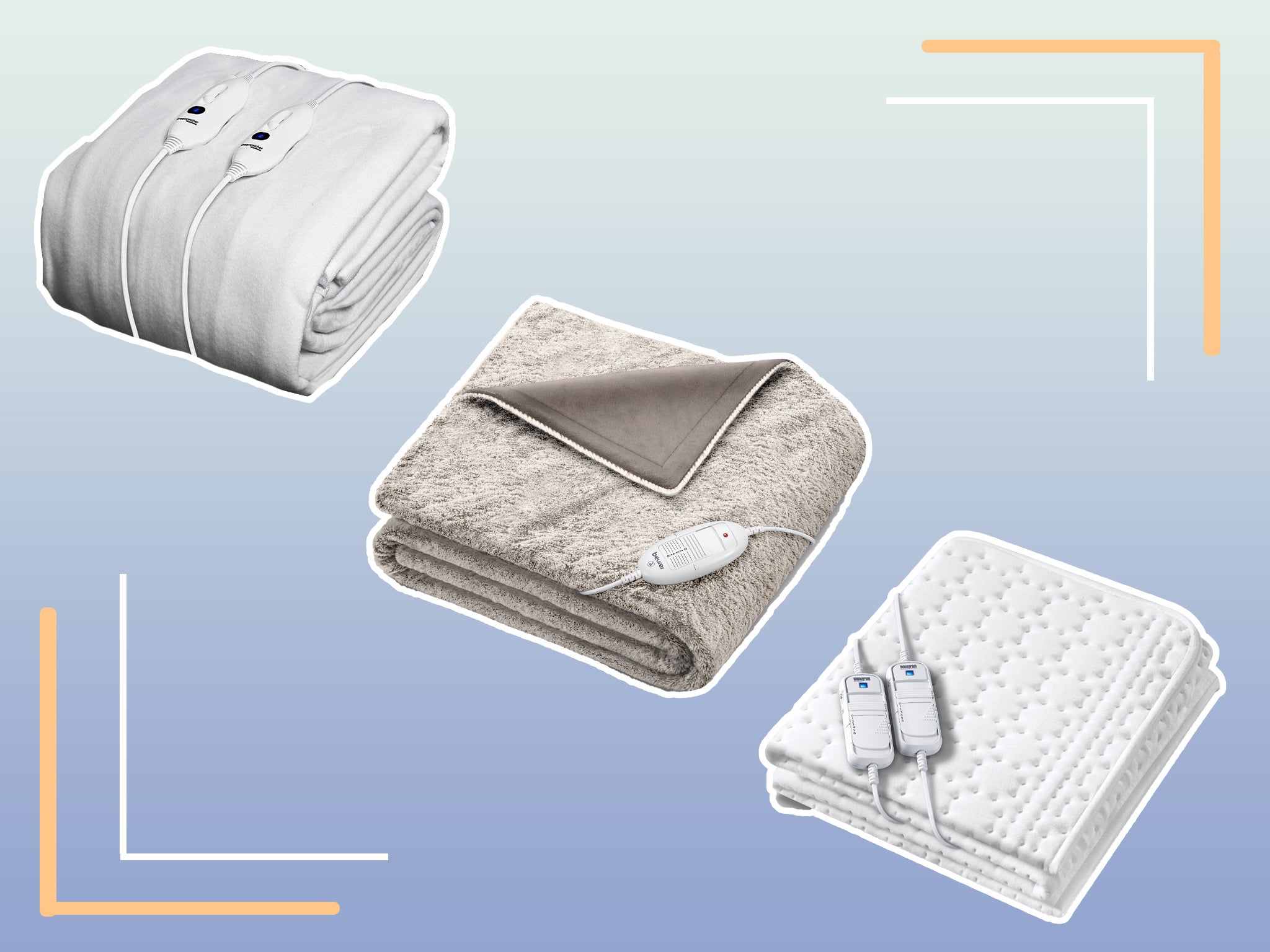 electric blanket with separate foot control