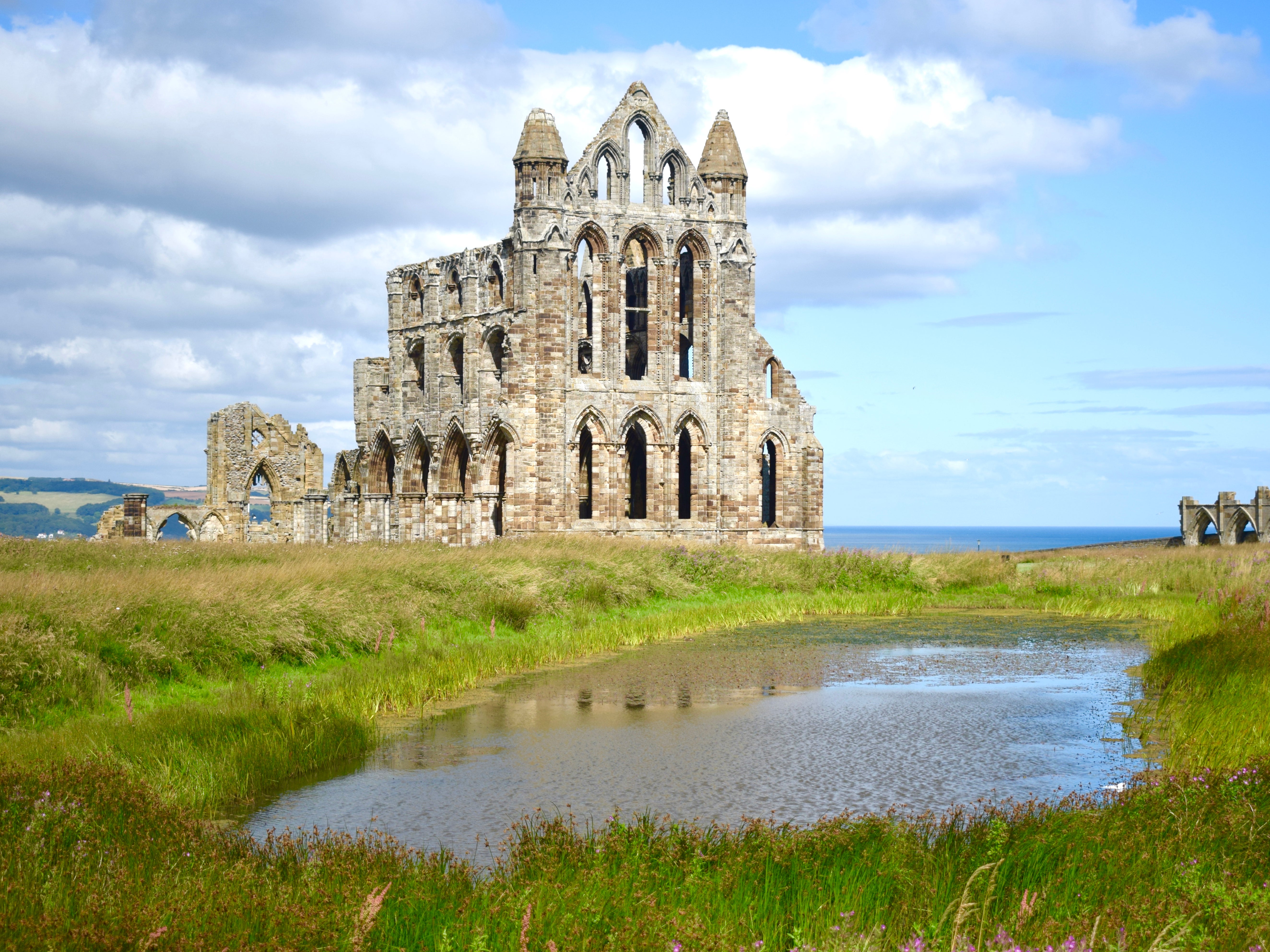 <p>The spectral ruins of Whitby Abbey</p>
