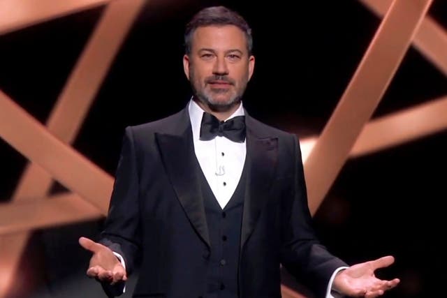 Jimmy Kimmel makes a joke about ICE at last night's Emmys