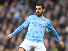 Ilkay Gundogan: Manchester City midfielder tests positive for Covid-19