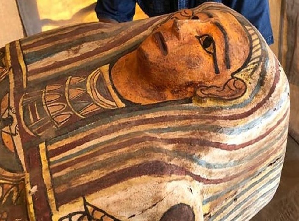 Unopened sarcophagi buried for 2,500 years unearthed from Egyptian tomb